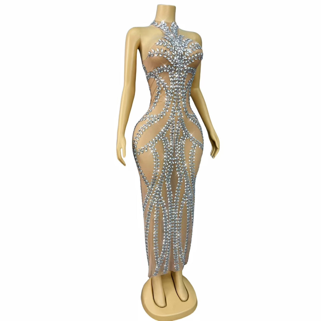 CELESINYI Xiaohuasha Crystal Willow Gown