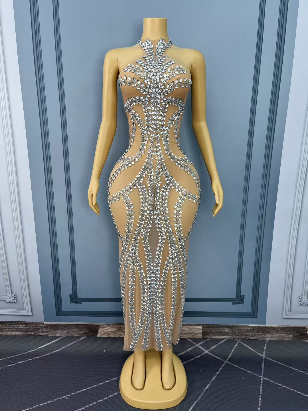 CELESINYI Xiaohuasha Crystal Willow Gown