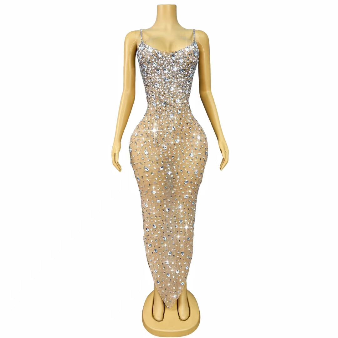 CELESINYI Xingshanshan Crystal Silver Gown