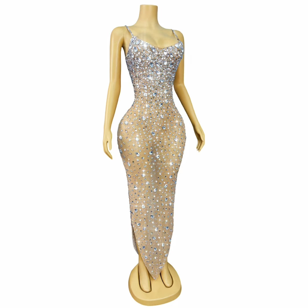 CELESINYI Xingshanshan Crystal Silver Gown