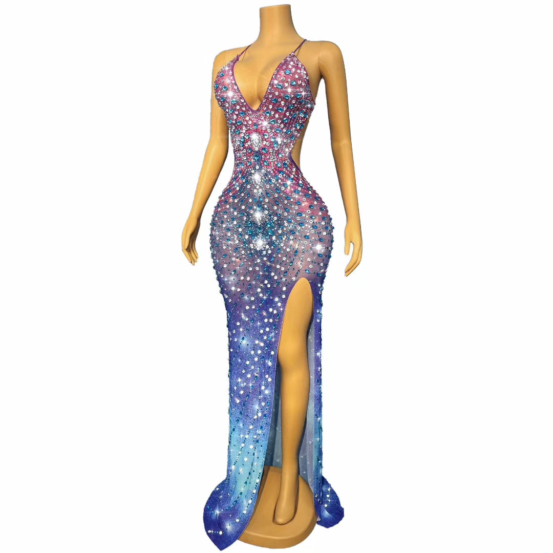 CELESINYI Yangwangkong Crystal Sunset Gown