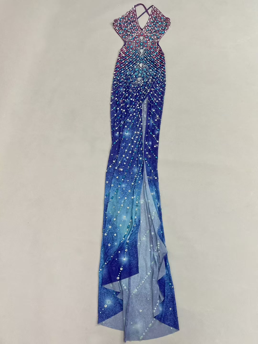 CELESINYI Yangwangkong Crystal Sunset Gown