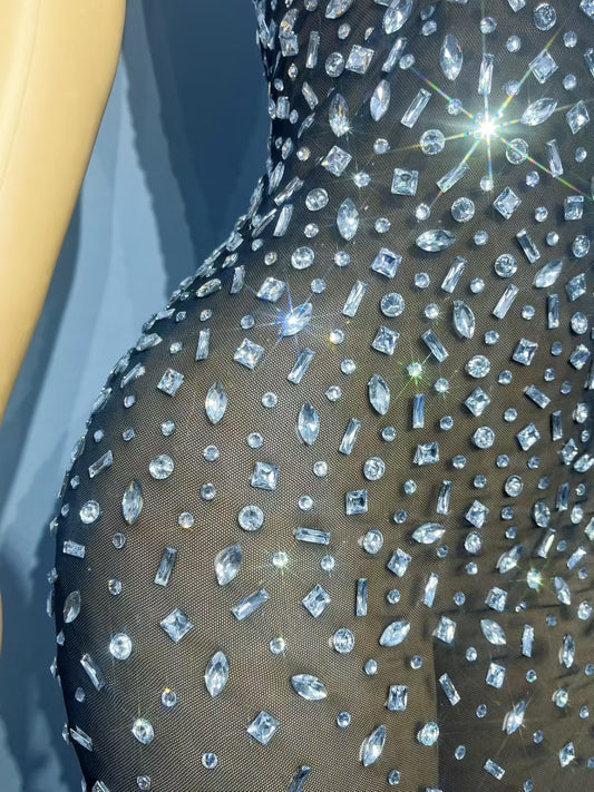 CELESINYI Xiongwuzuan Crystal Necklace Gown
