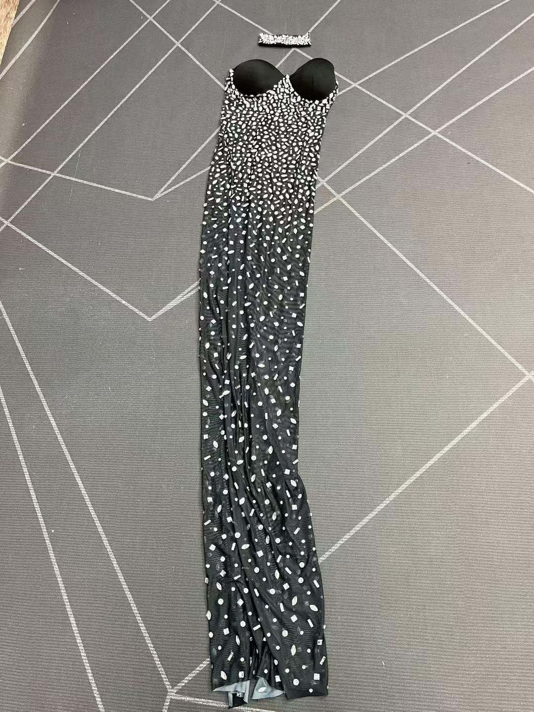CELESINYI Xiongwuzuan Crystal Necklace Gown