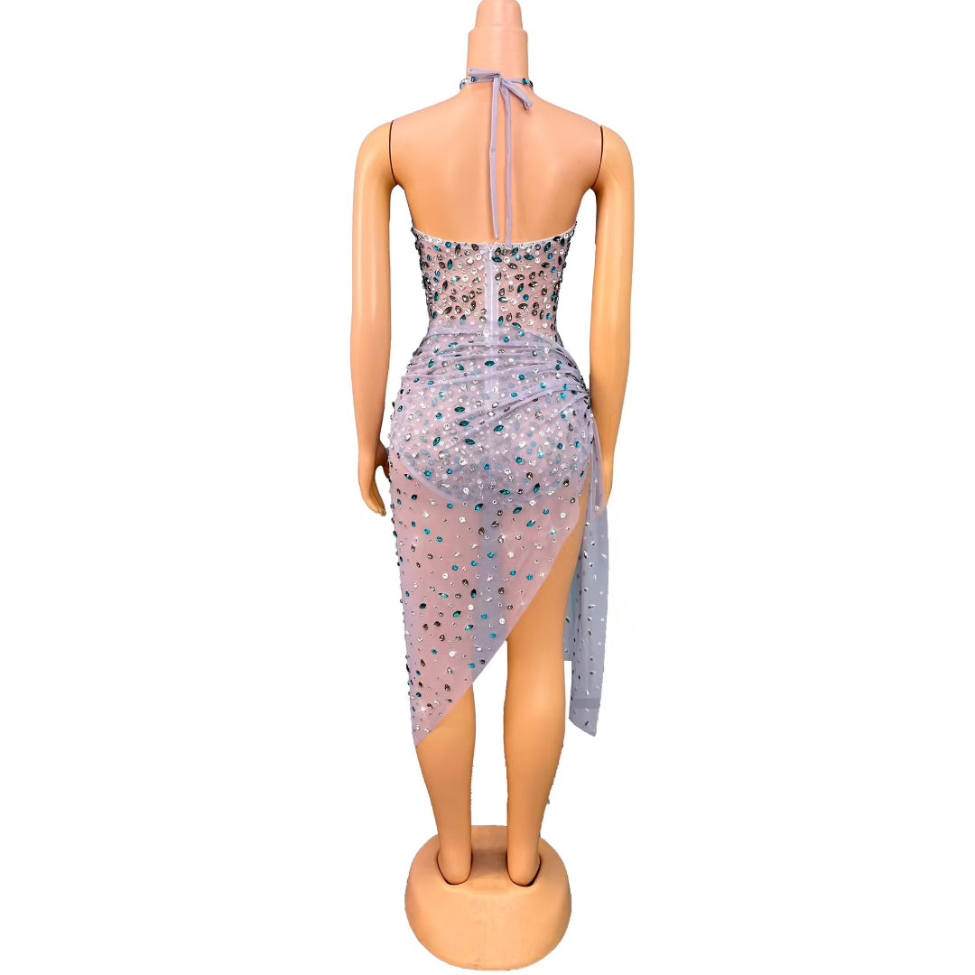 CELESINYI Lvpao Crystal Jade Gown