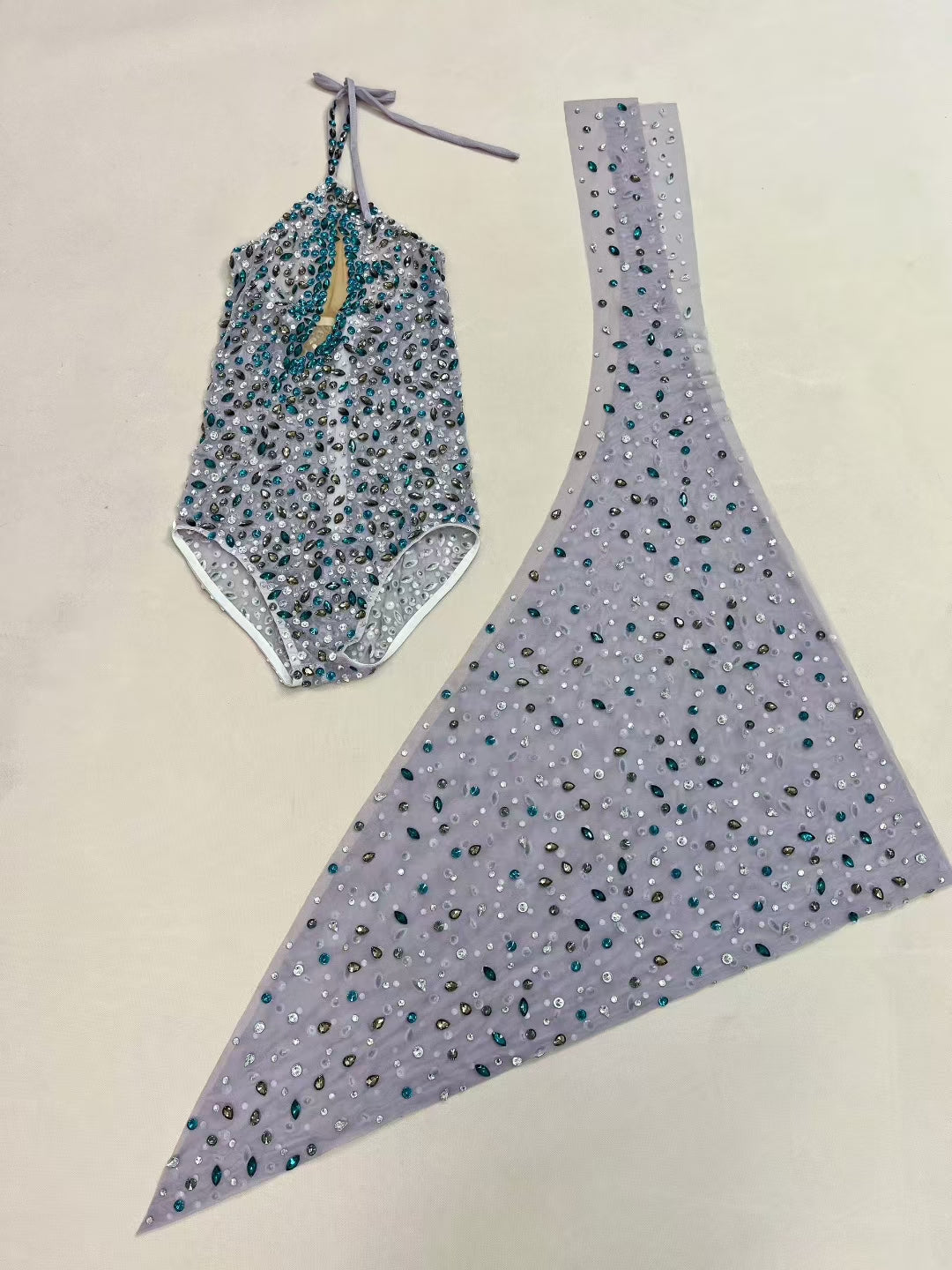 CELESINYI Lvpao Crystal Jade Gown