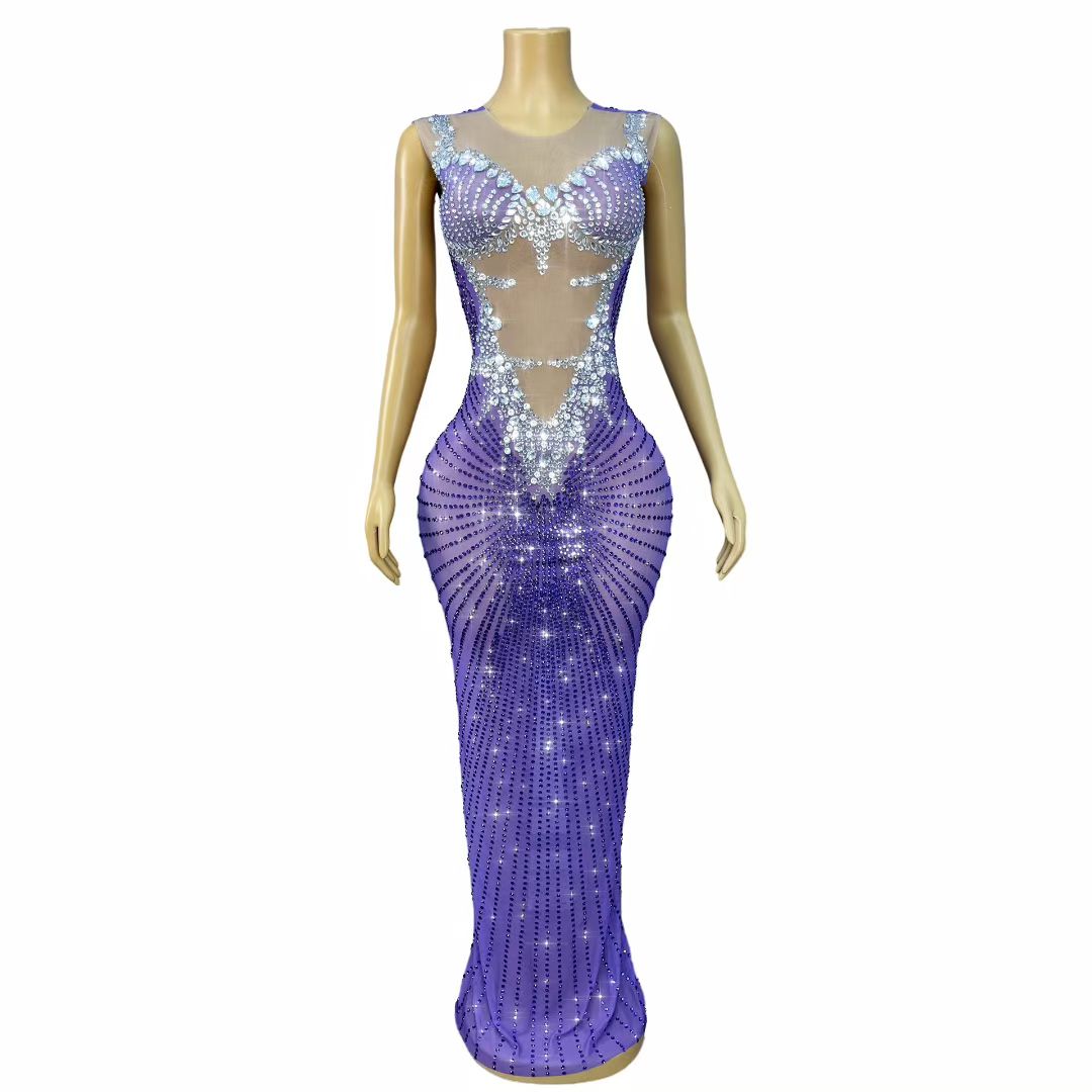 CELESINYI Chijin Crystal Light Purple Gown