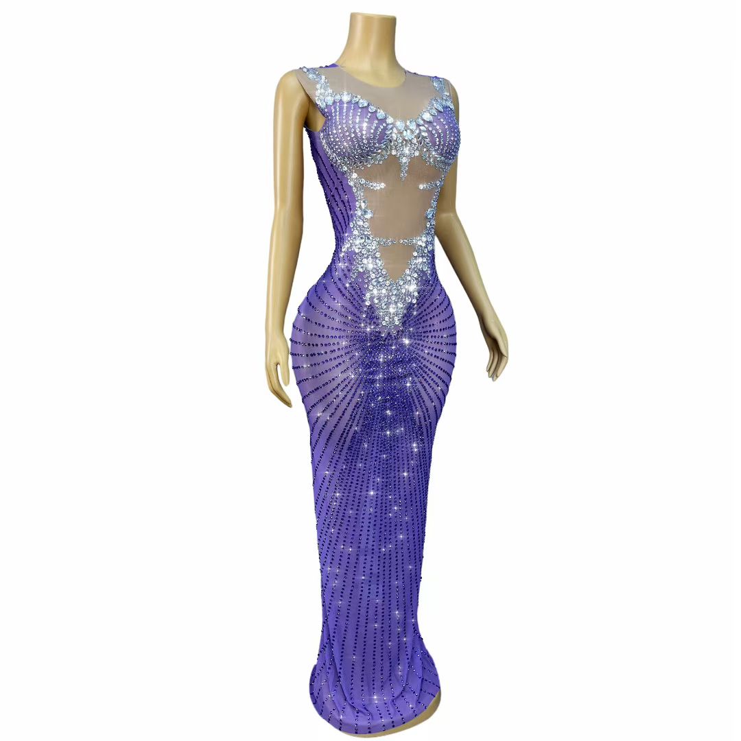 CELESINYI Chijin Crystal Light Purple Gown