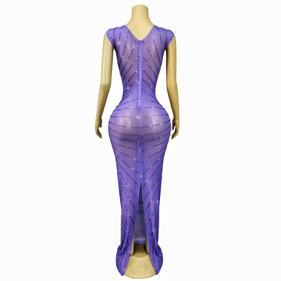 CELESINYI Chijin Crystal Light Purple Gown