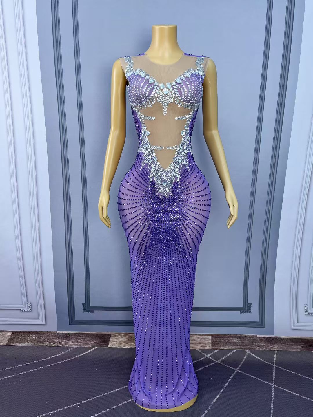 CELESINYI Chijin Crystal Light Purple Gown