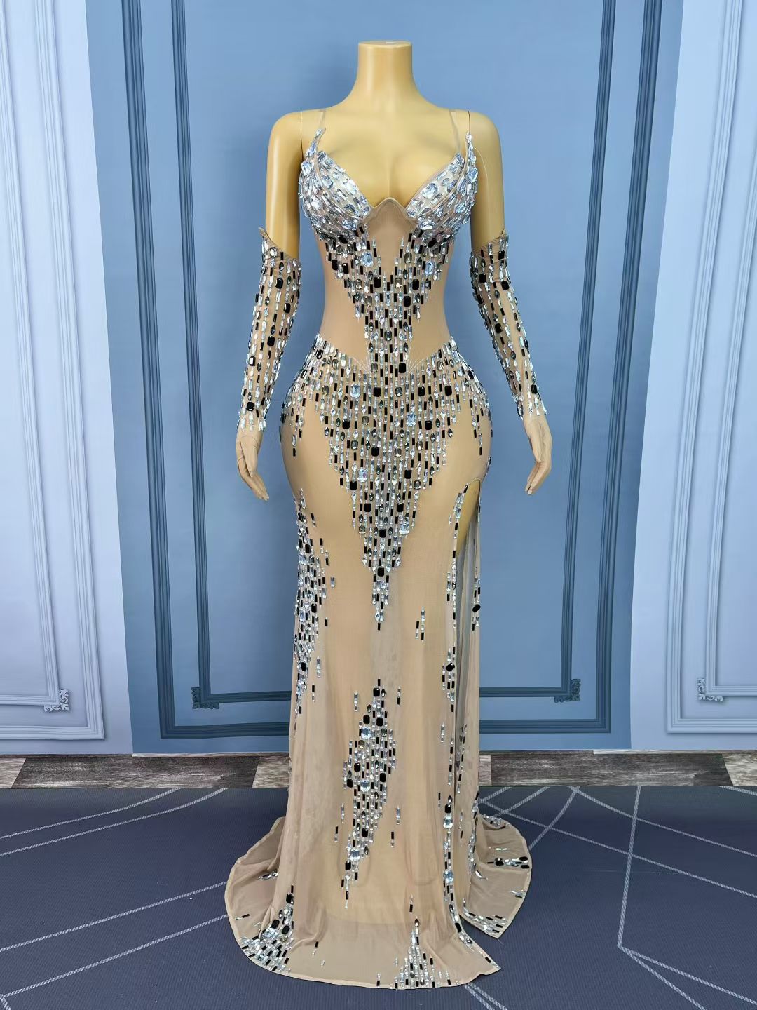 CELESINYI Maodunti Crystal Glove Set