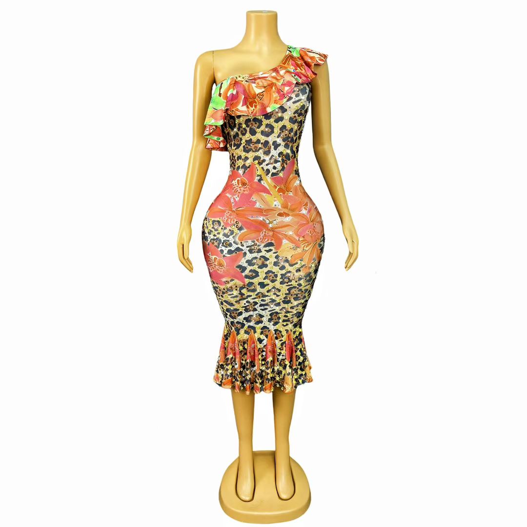 CELESINYI Heyebao Crystal Mermaid Gown
