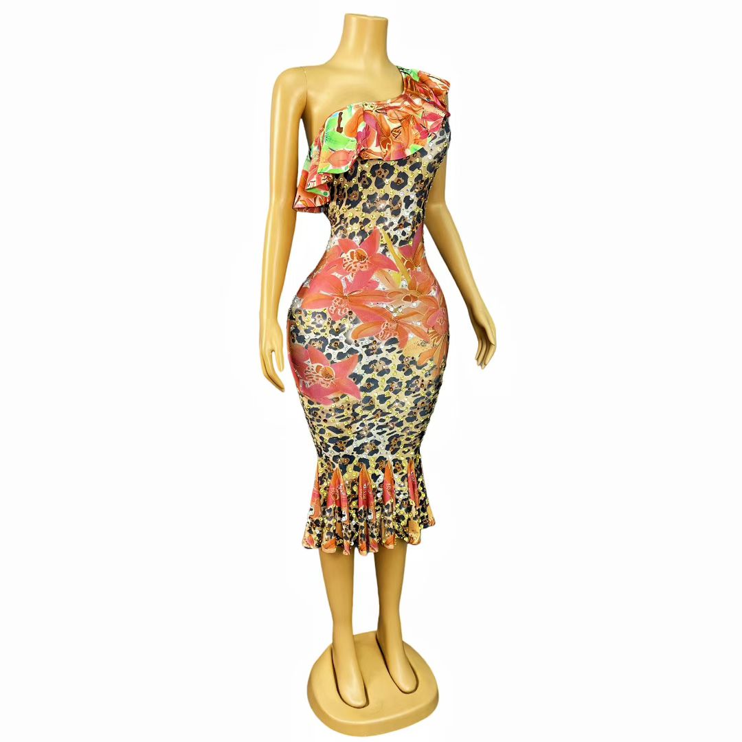 CELESINYI Heyebao Crystal Mermaid Gown