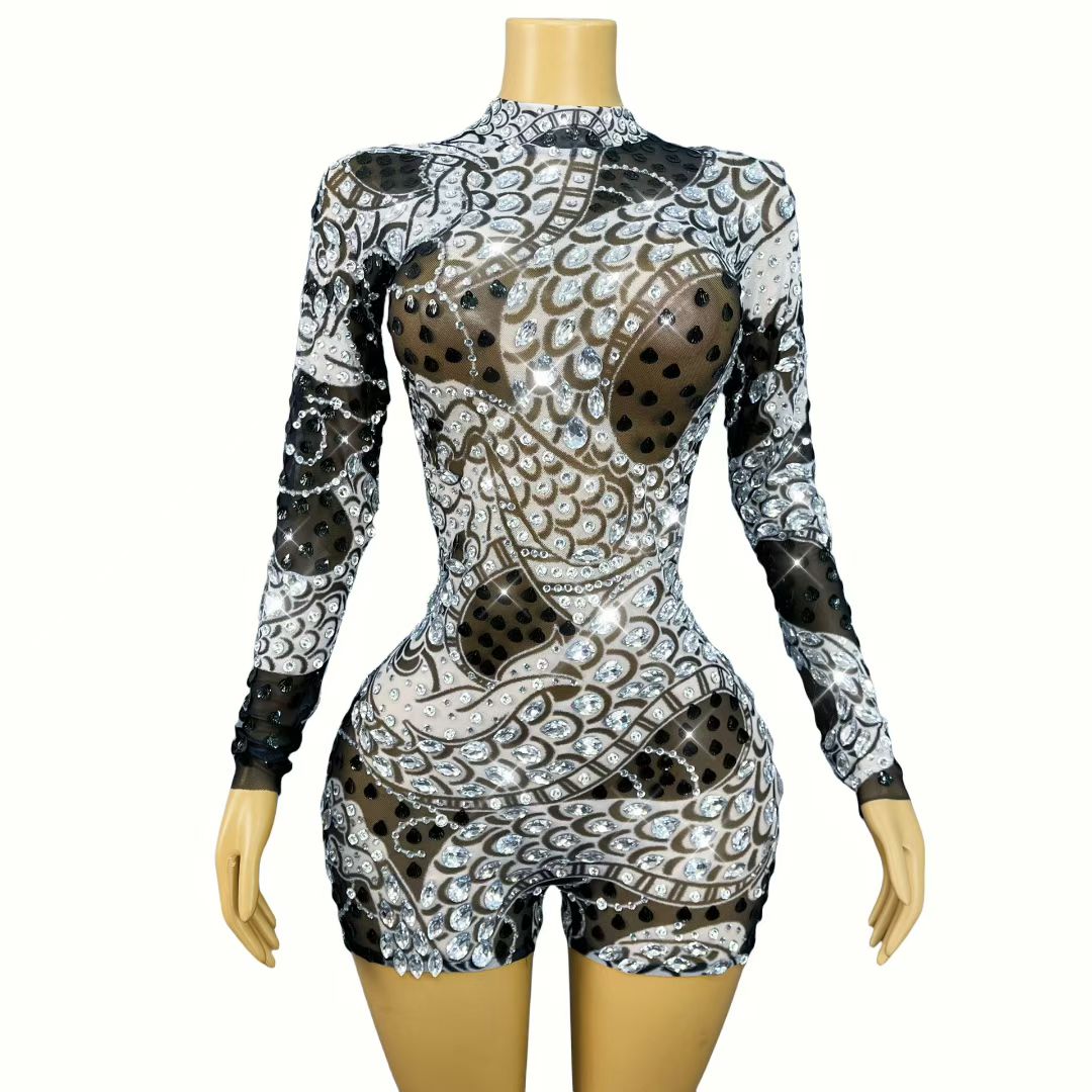CELESINYI Heijiaolong Crystal Dragon Bodysuit