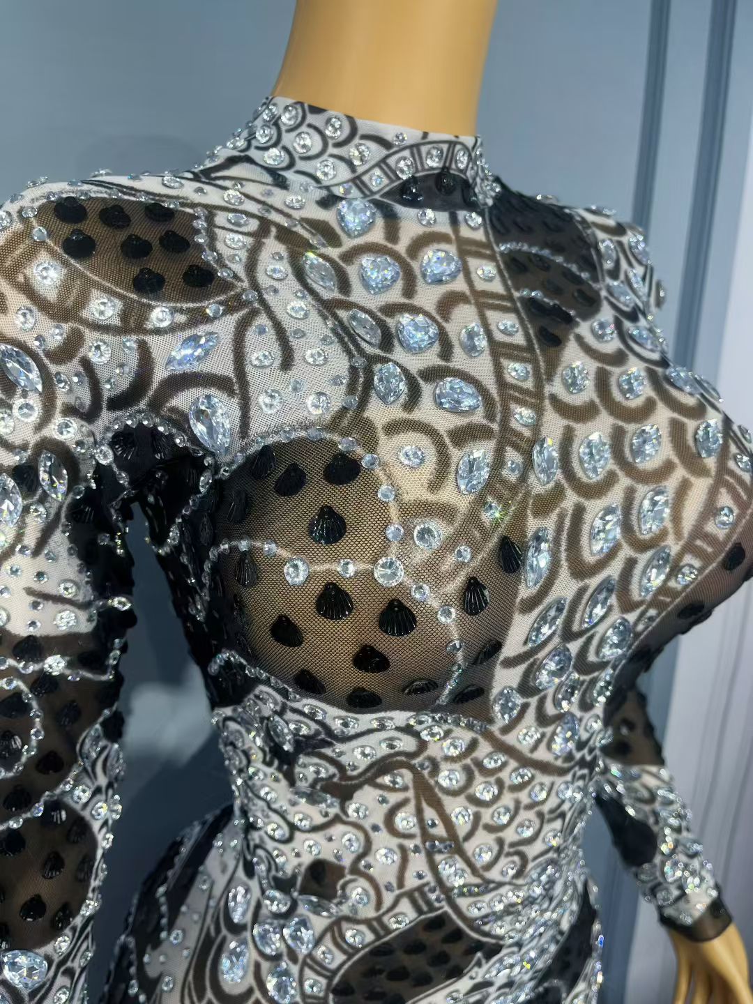 CELESINYI Heijiaolong Crystal Dragon Bodysuit