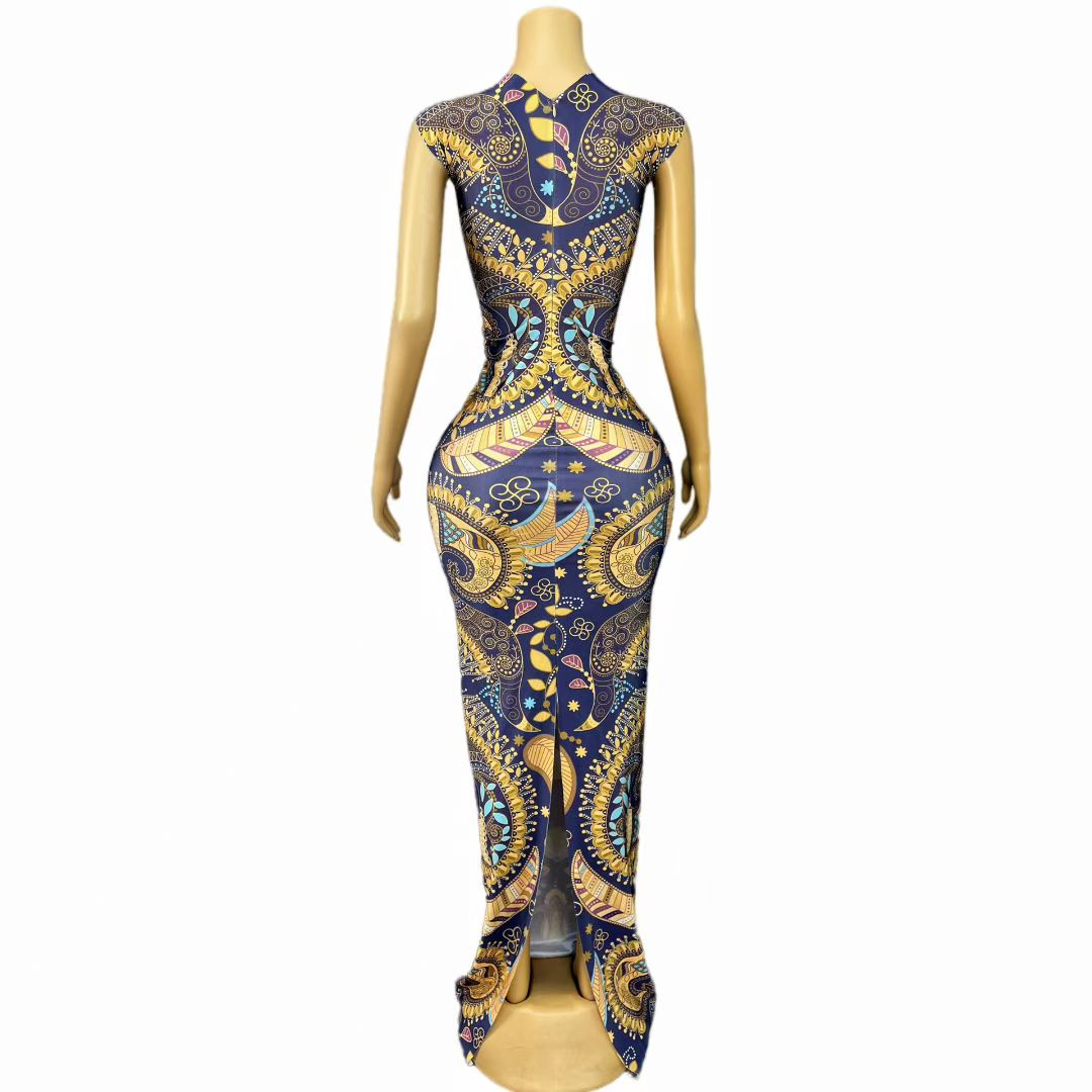 CELESINYI Gudian Crystal Baroque Gown