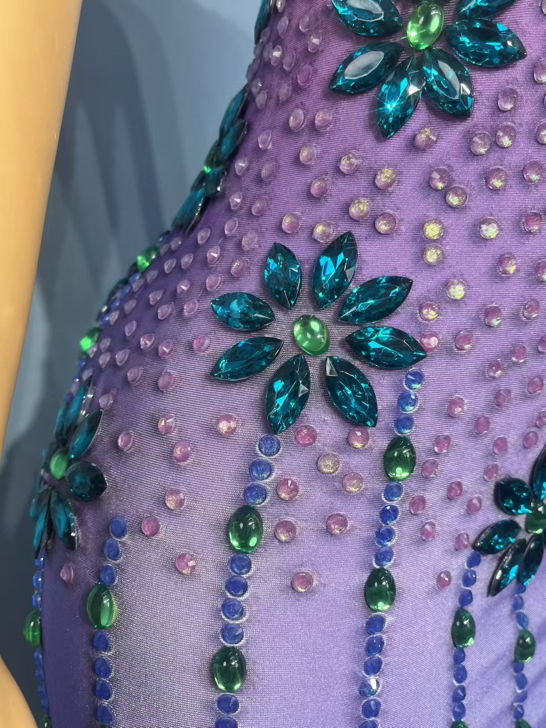 CELESINYI Zixiaguang Crystal Aurora Gown