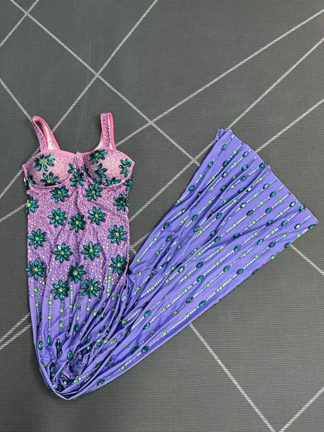CELESINYI Zixiaguang Crystal Aurora Gown
