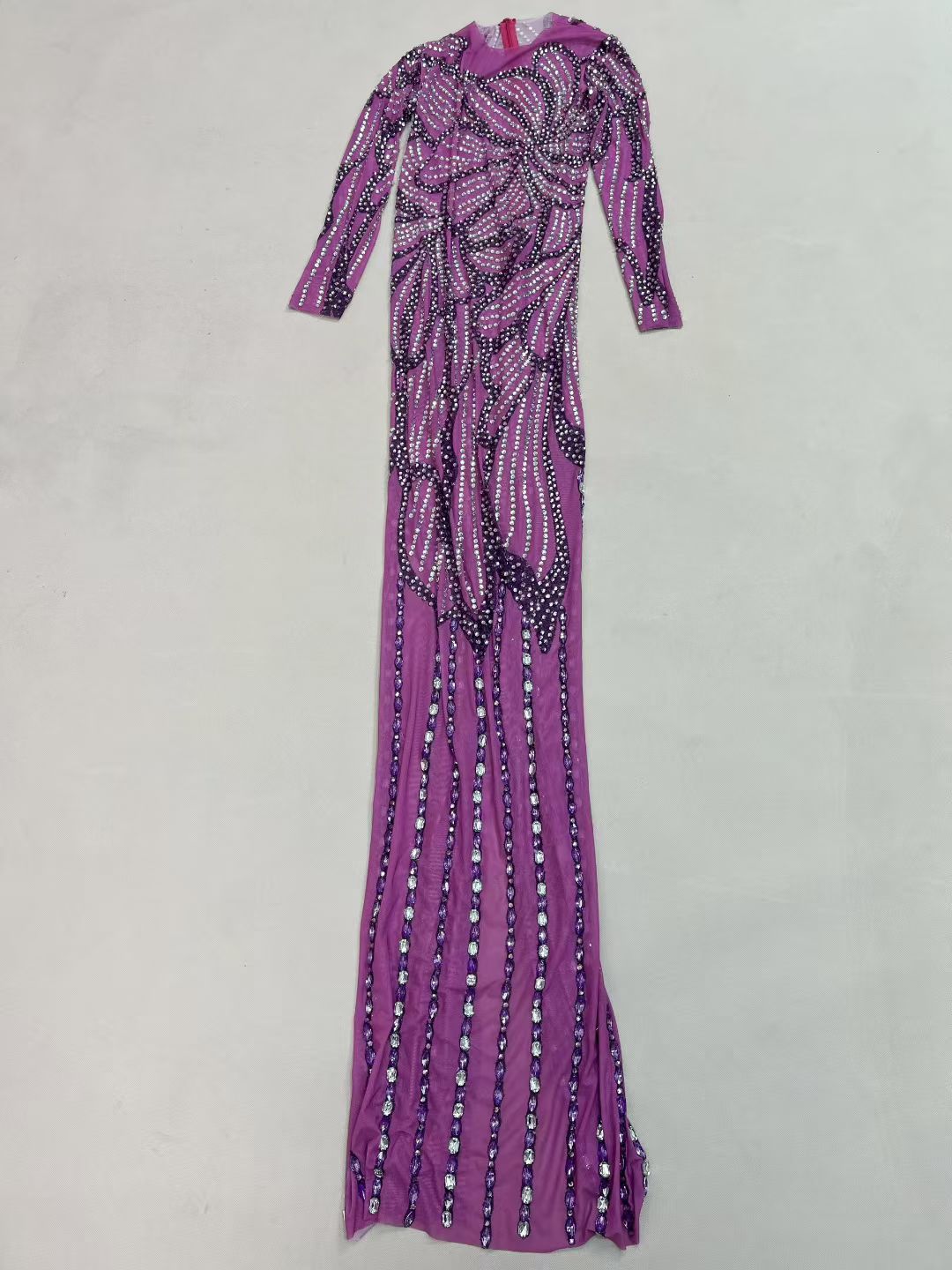CELESINYI Ziban Crystal Butterfly Gown