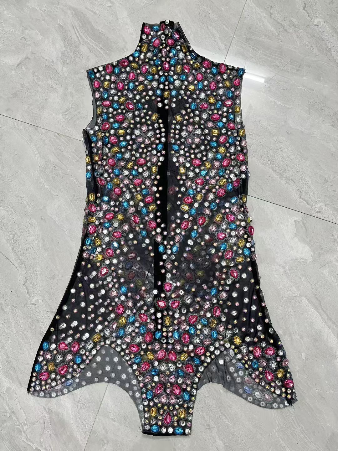 Tangwucai Colorful Diamonds Bodysuits
