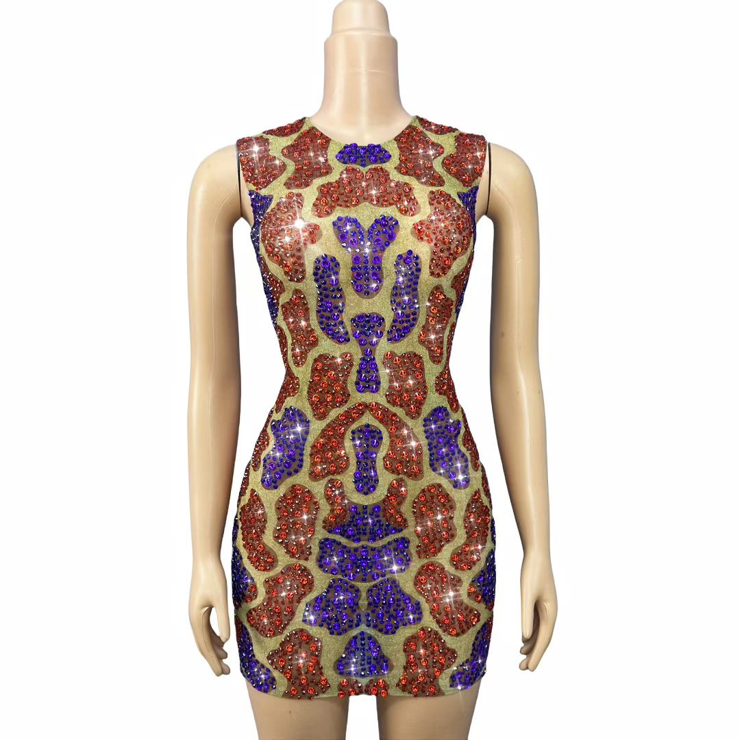 Tuya Diamond graffiti Short Skirt