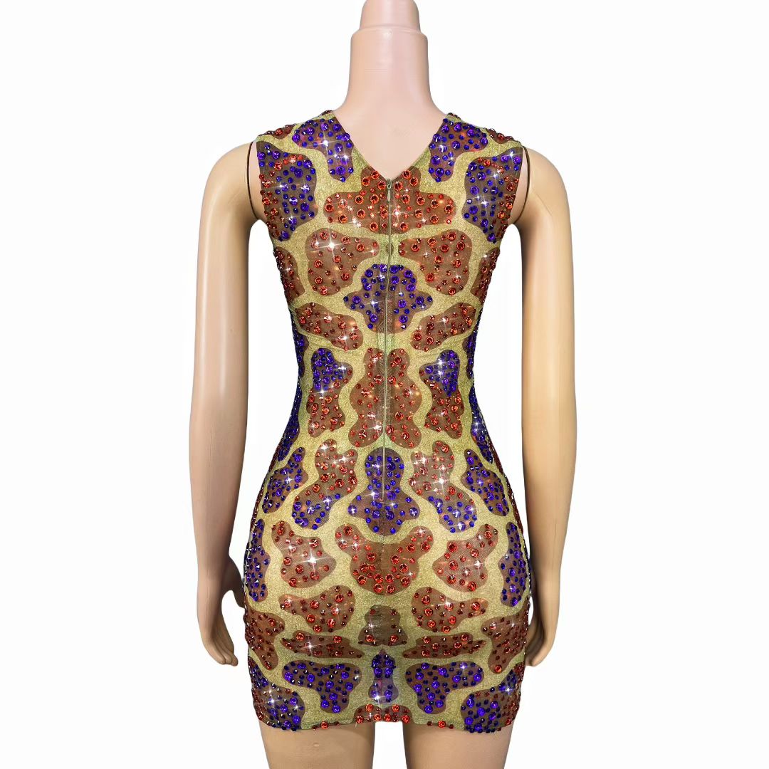 Tuya Diamond graffiti Short Skirt