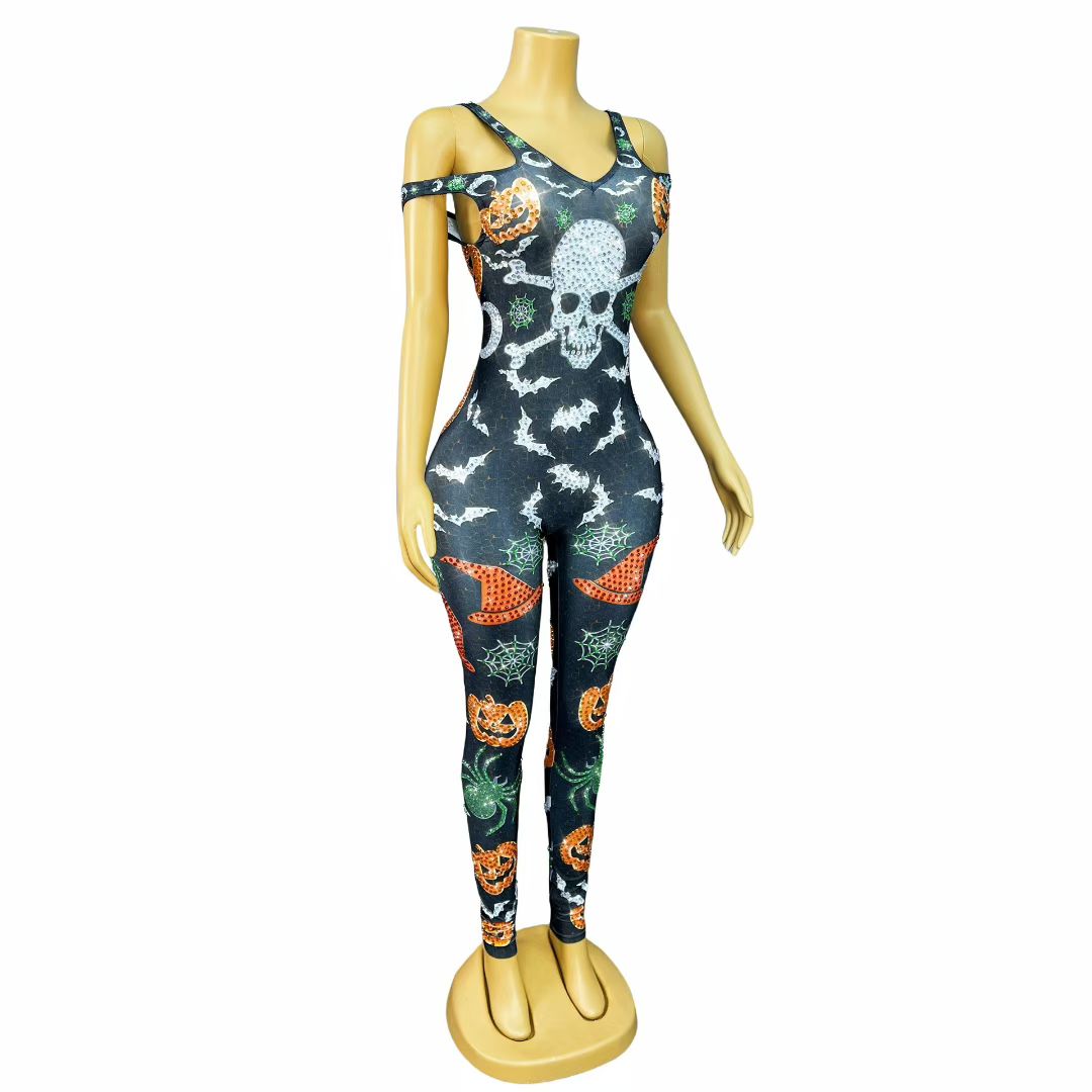 Xiaonangua Diamond Halloween Party jumpsuit