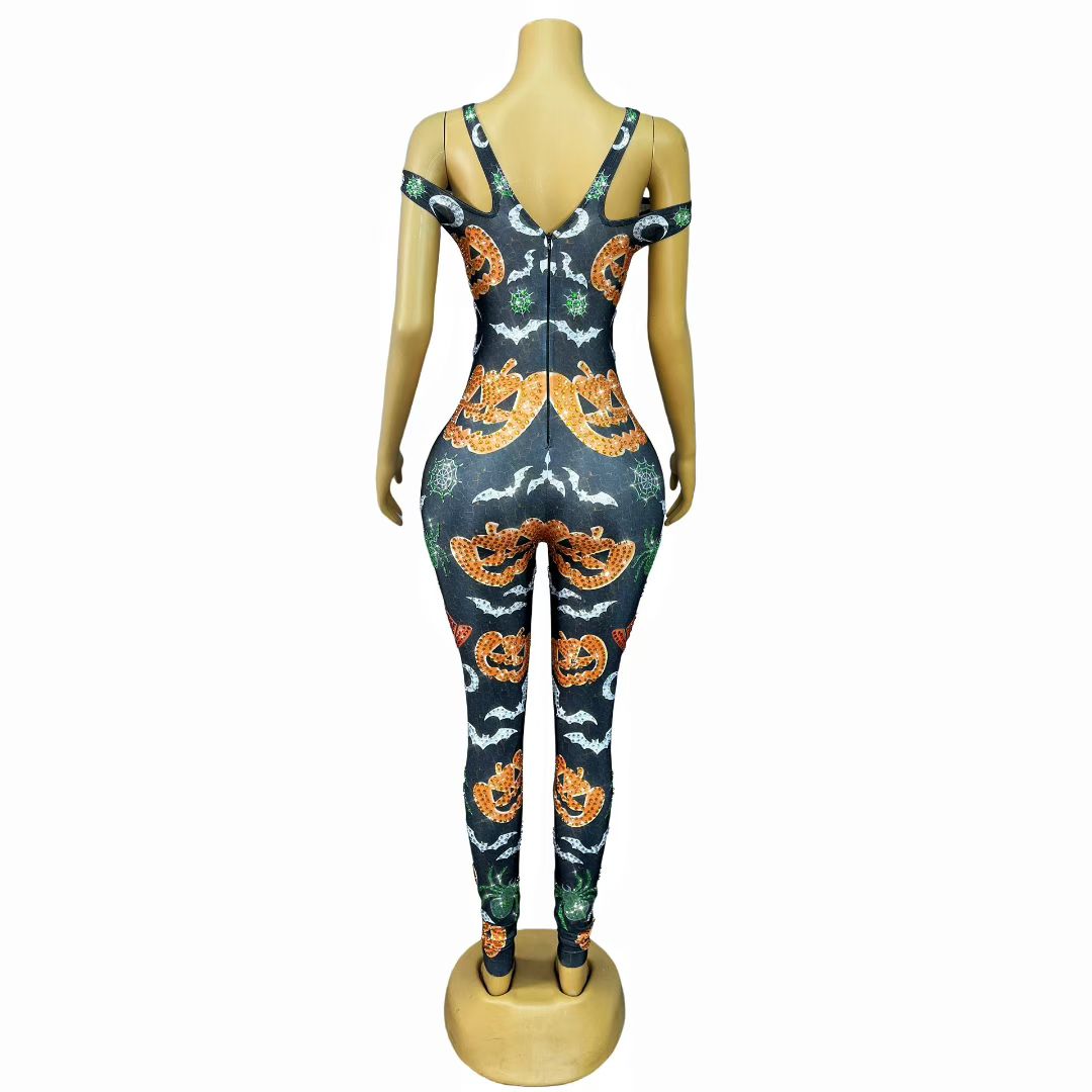 Xiaonangua Diamond Halloween Party jumpsuit