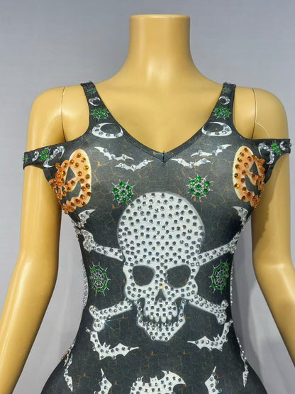 Xiaonangua Diamond Halloween Party jumpsuit