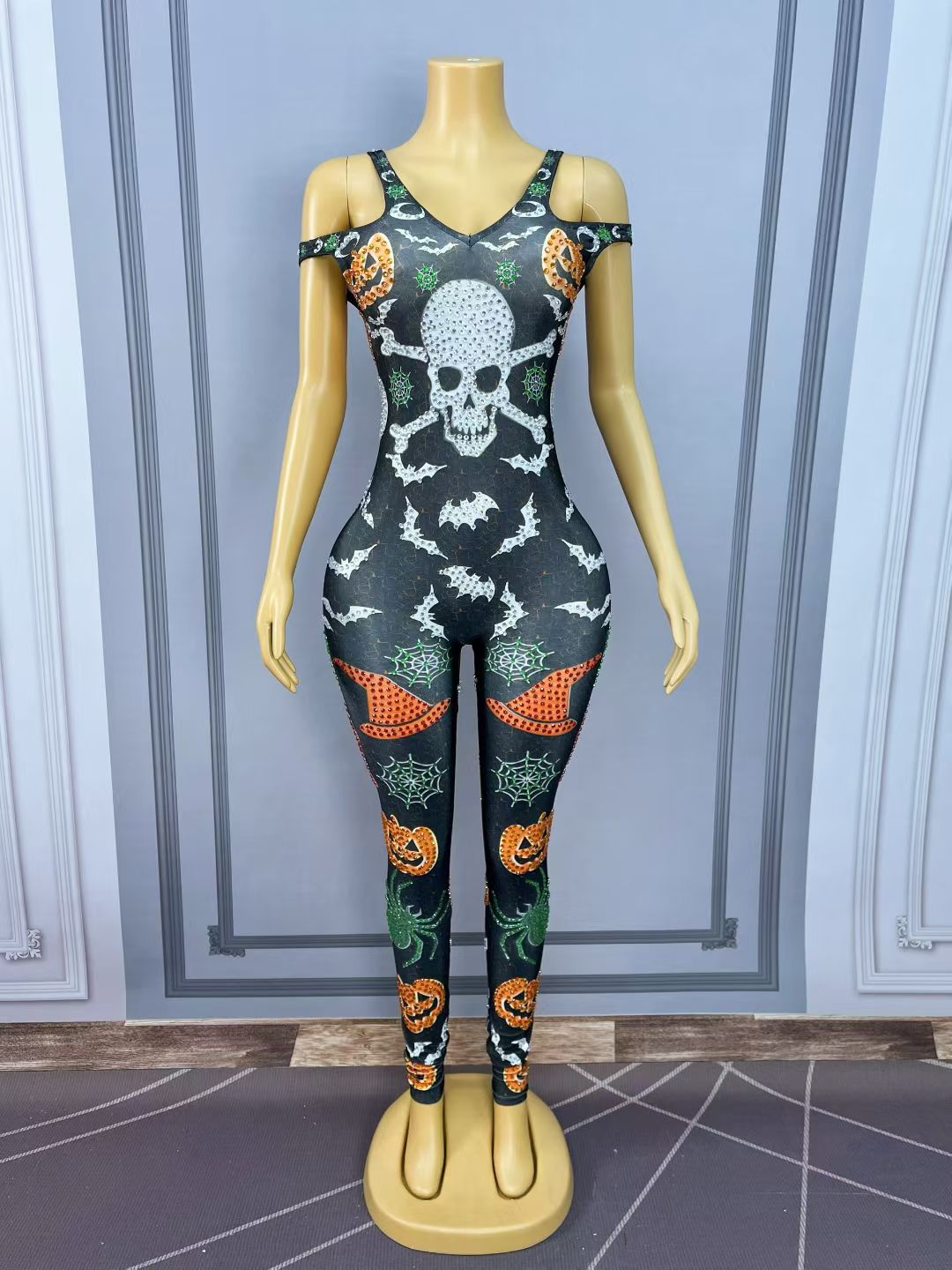 Xiaonangua Diamond Halloween Party jumpsuit