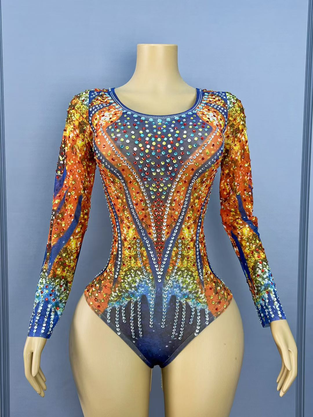 CELESINYI Hongyan Crystal Flame Leotard