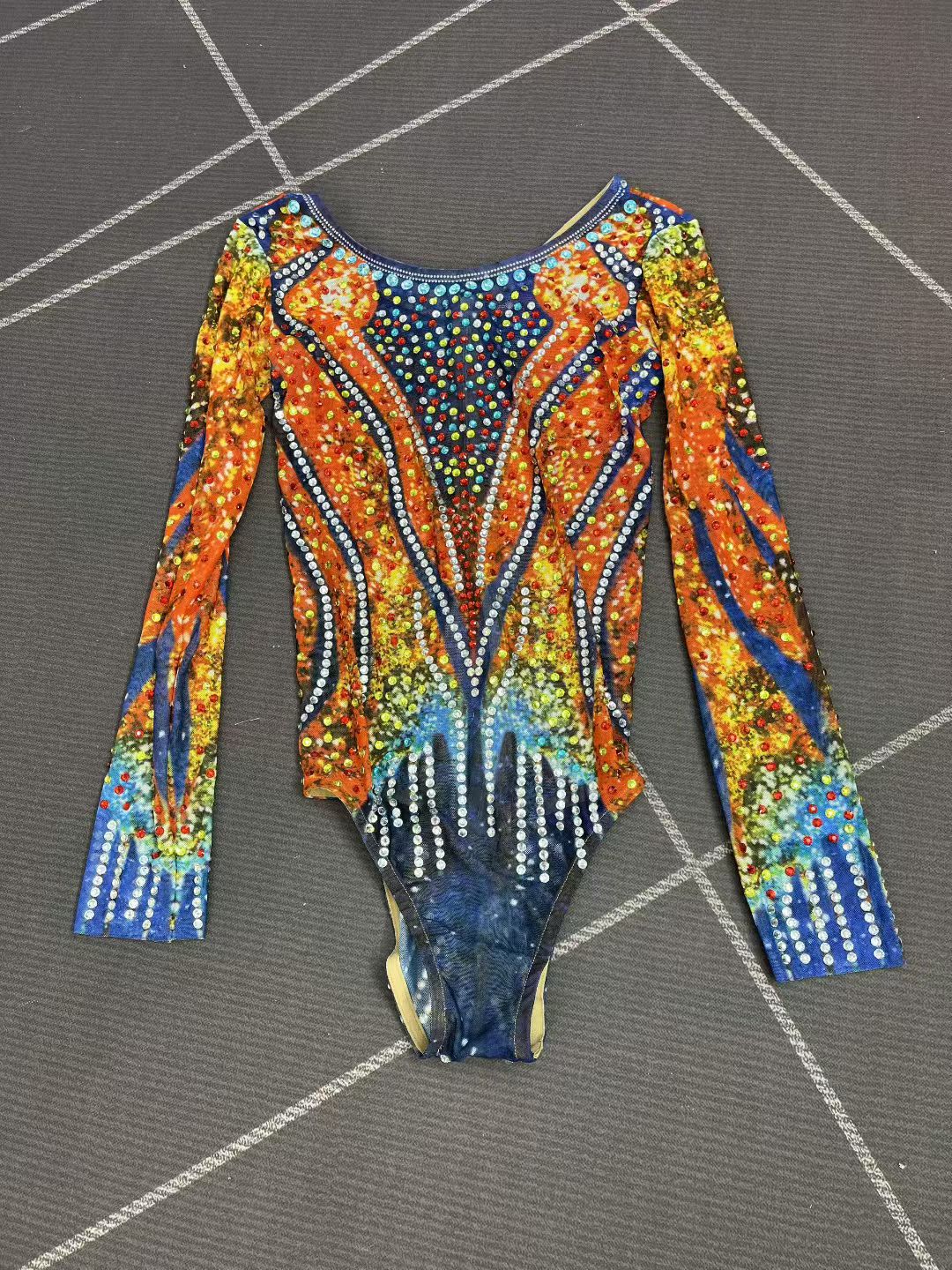 CELESINYI Hongyan Crystal Flame Leotard