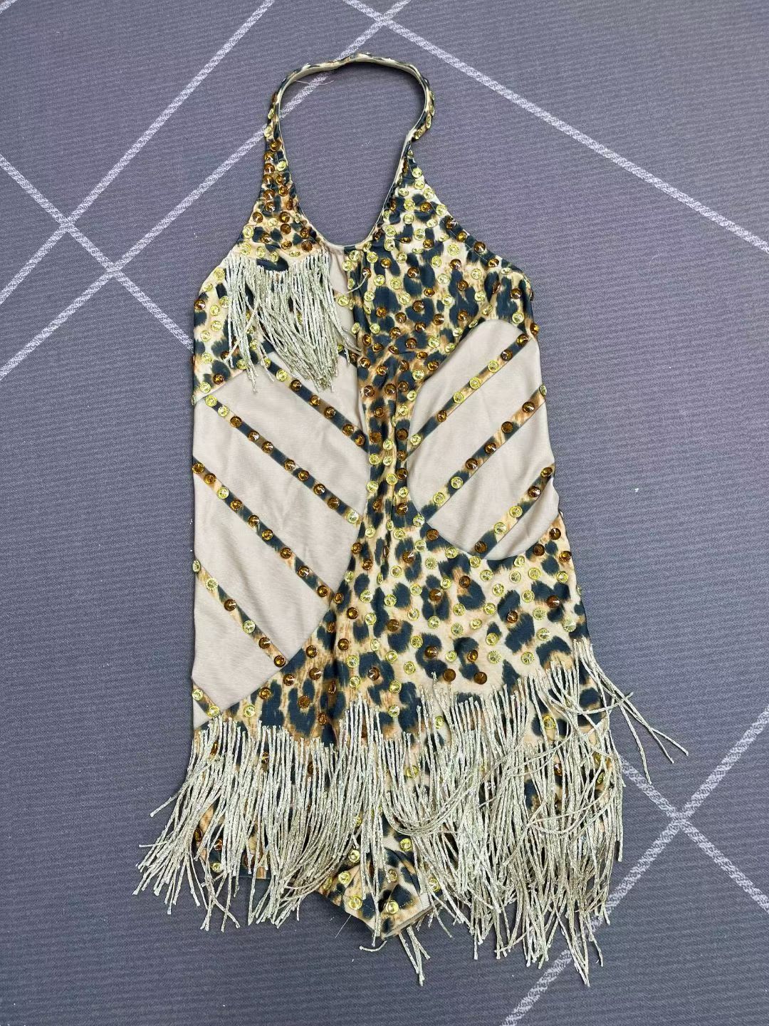 CELESINYI Liusubao Crystal Fringe Bodysuit