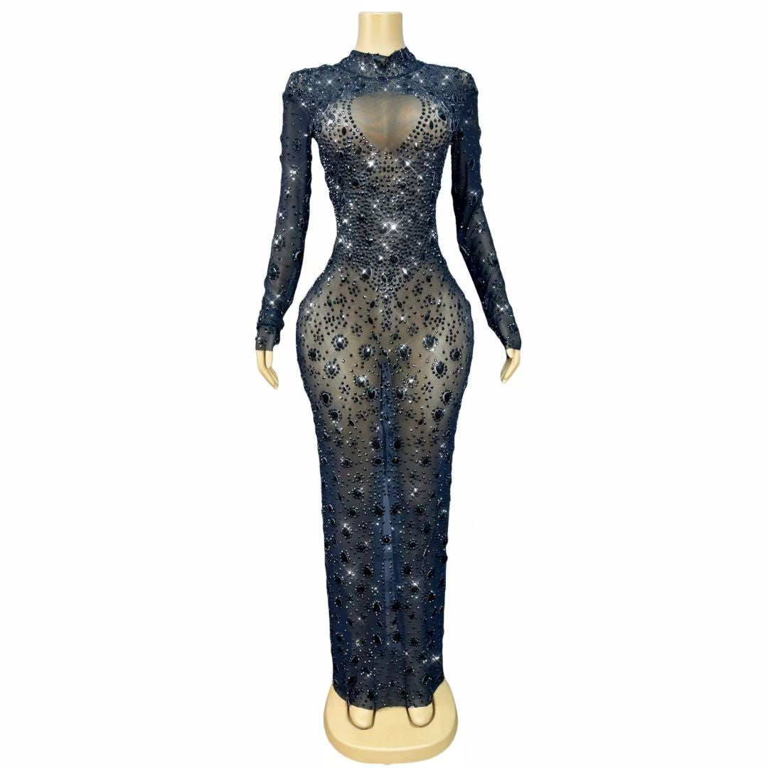 CELESINYI Yuanquan Crystal Black Gown