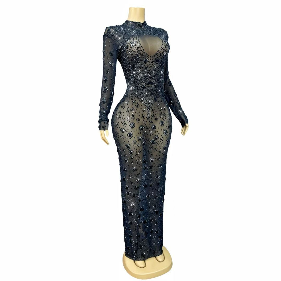 CELESINYI Yuanquan Crystal Black Gown