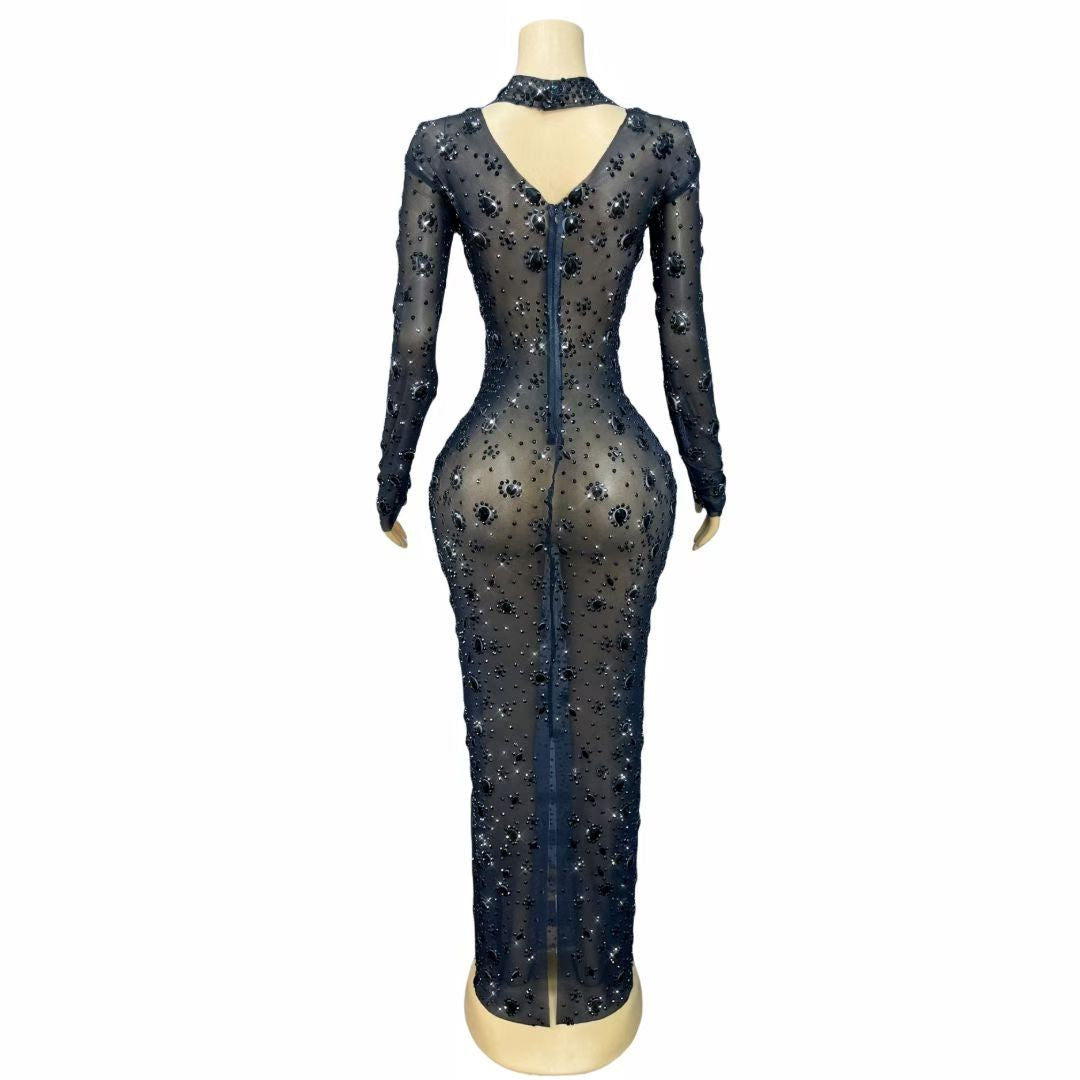 CELESINYI Yuanquan Crystal Black Gown