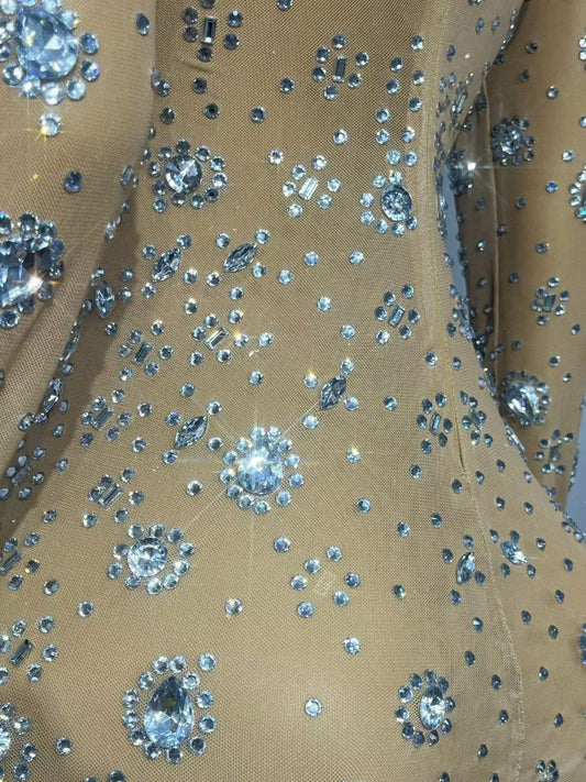 CELESINYI Yuanquan Crystal Skin Silver Gown