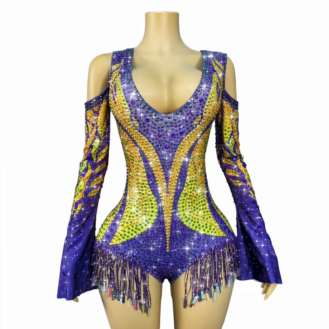 CELESINYI Zijinju Crystal Horse Leotard