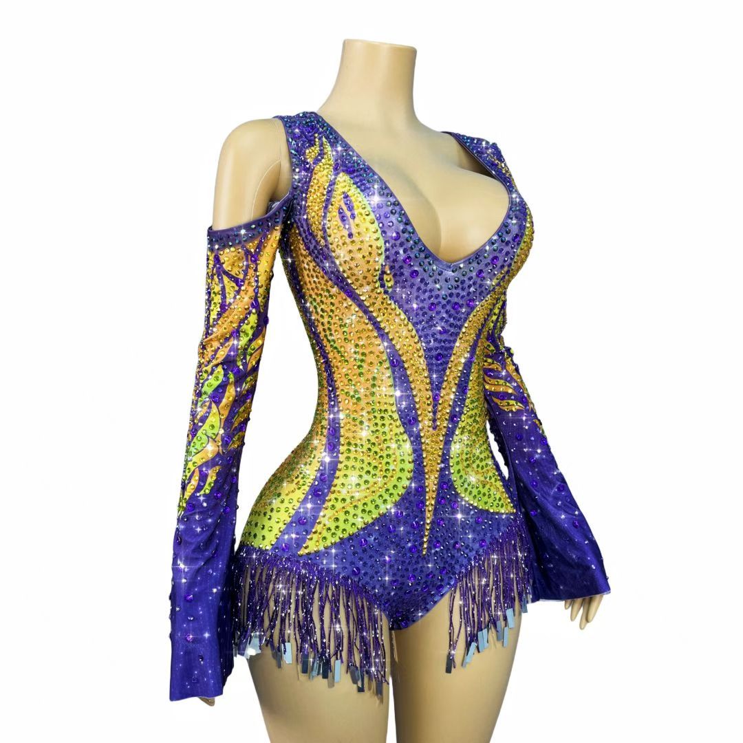 CELESINYI Zijinju Crystal Horse Leotard