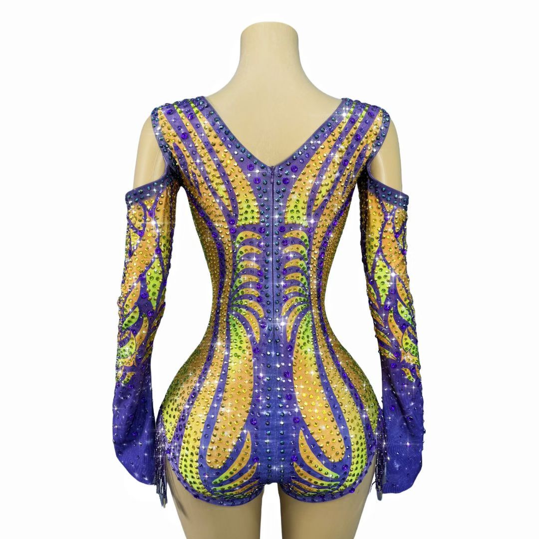CELESINYI Zijinju Crystal Horse Leotard