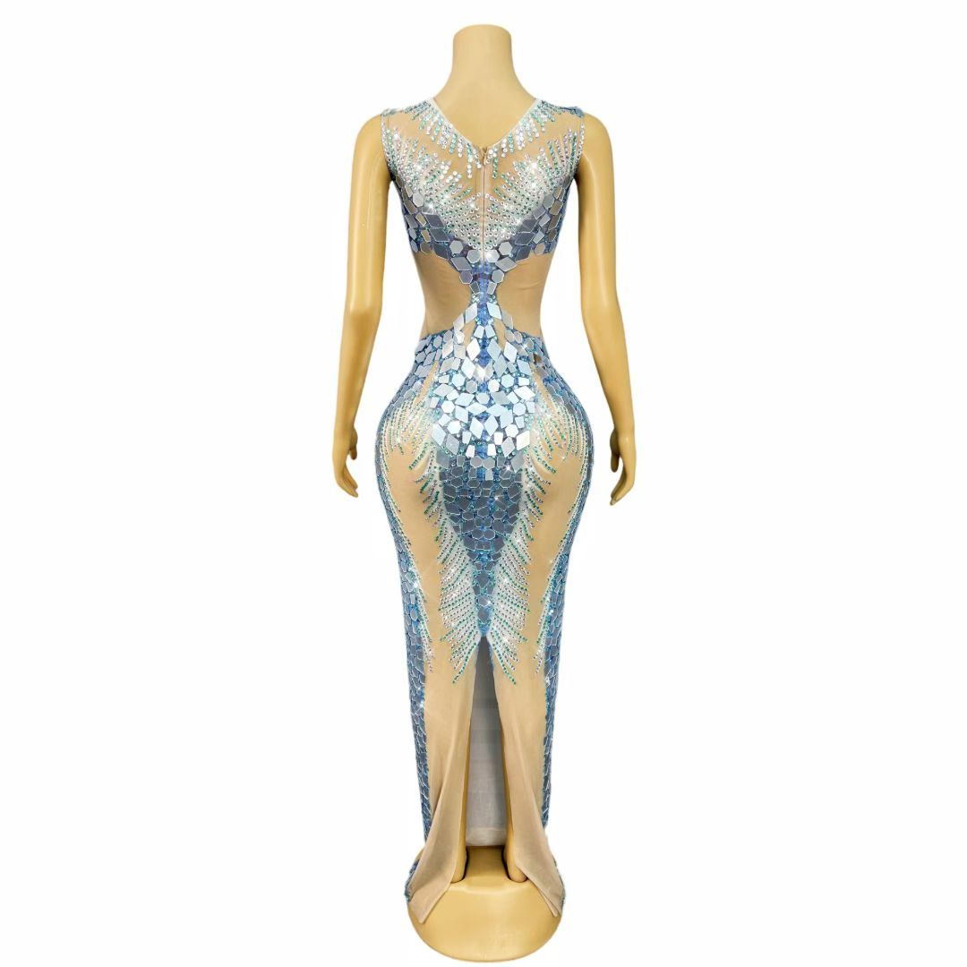 CELESINYI Shuilanhua Crystal Mirror Gown