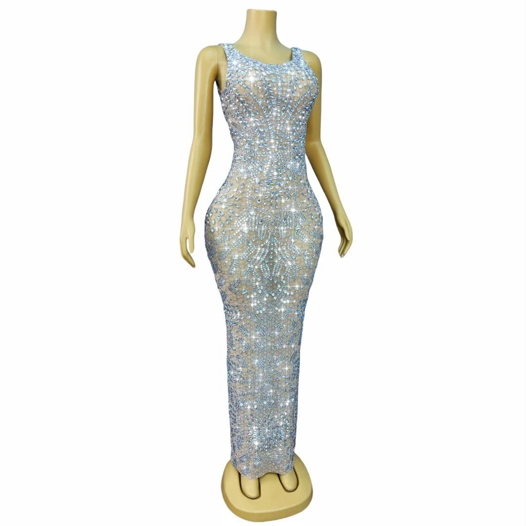 CELESINYI Baixuehua Crystal Snow Flower Gown