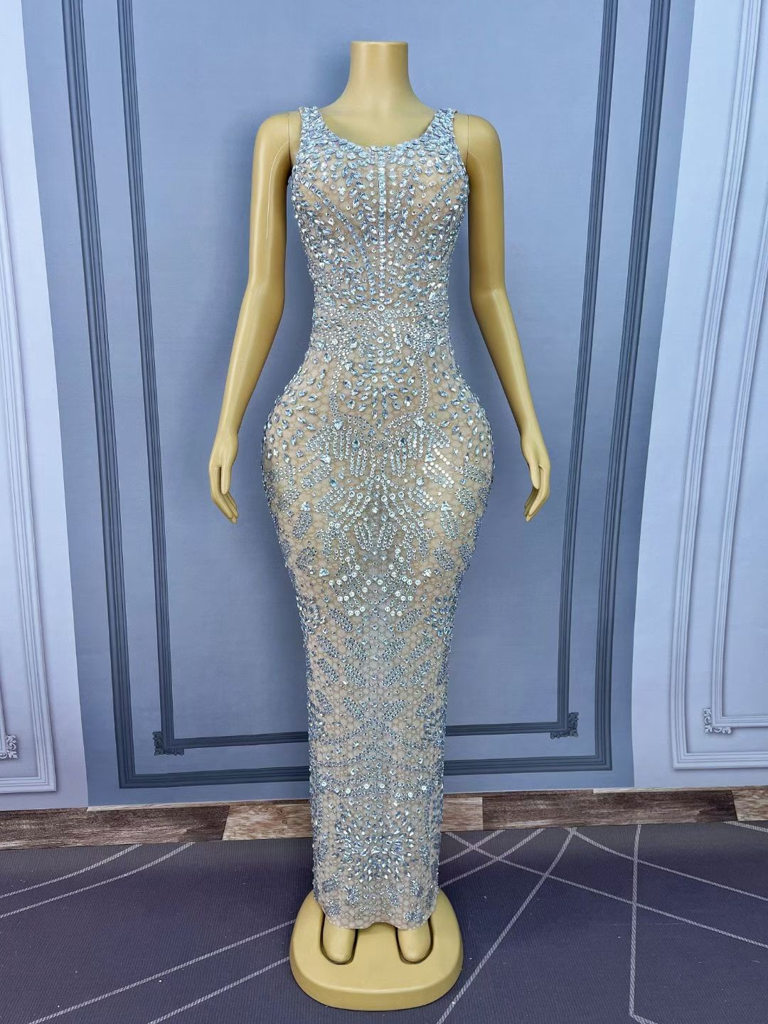 CELESINYI Baixuehua Crystal Snow Flower Gown
