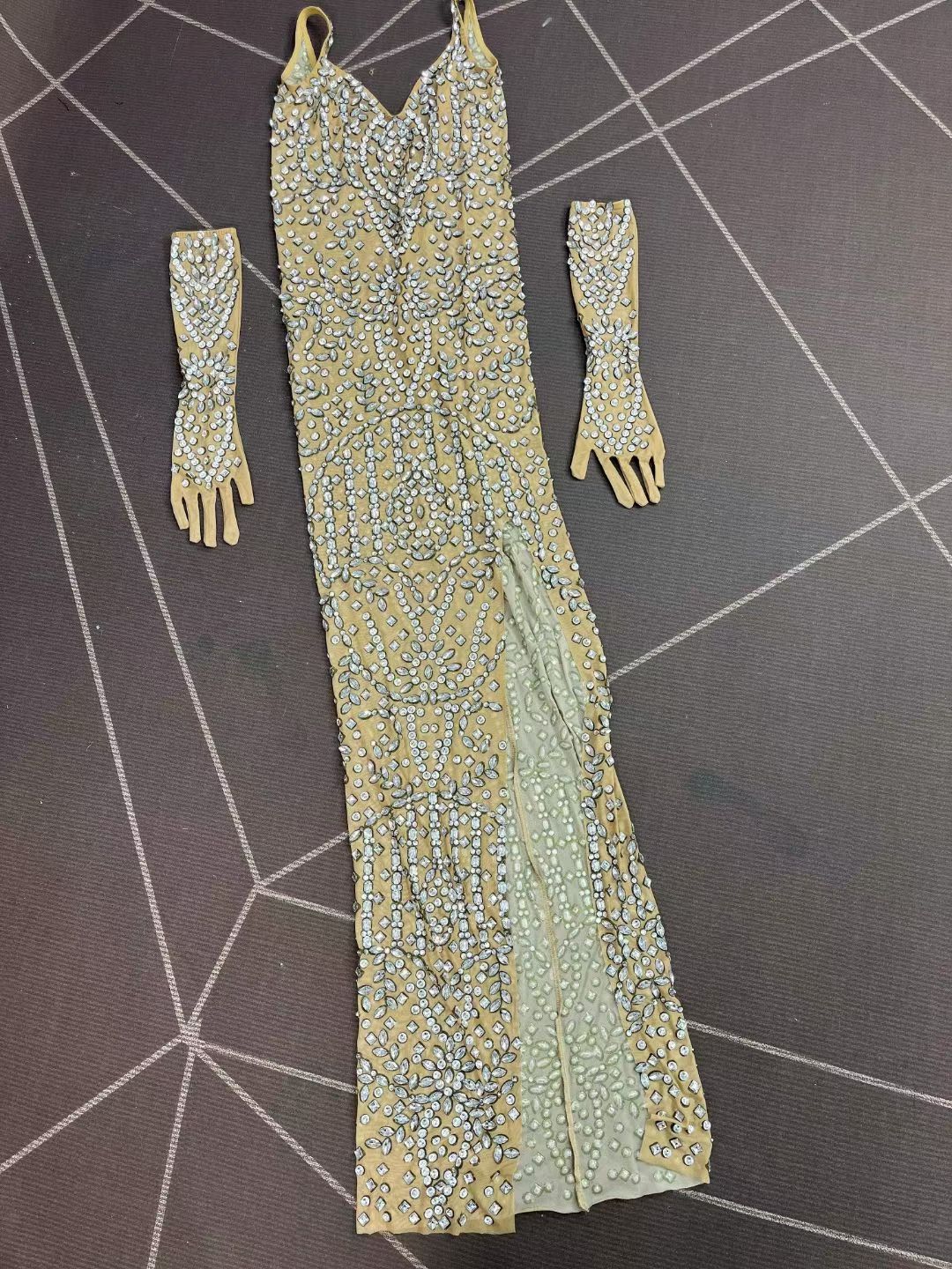 CELESINYI Xingyunzuan Crystal Star Glove Gown