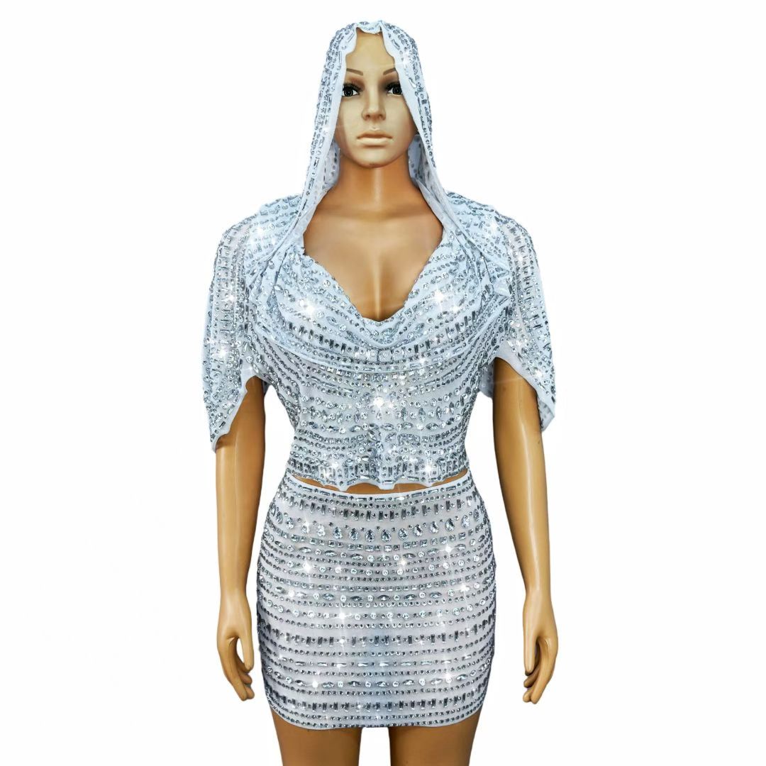 CELESINYI Taotouyi Crystal Hooded Silver Set