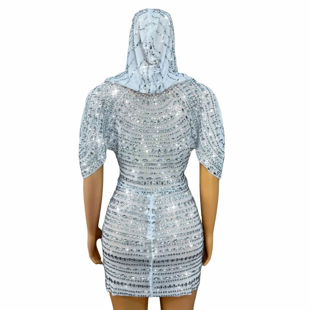 CELESINYI Taotouyi Crystal Hooded Silver Set