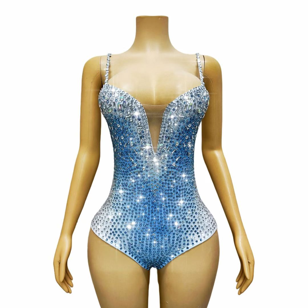 CELESINYI Bingqilin Crystal Ice Cream Bodysuit