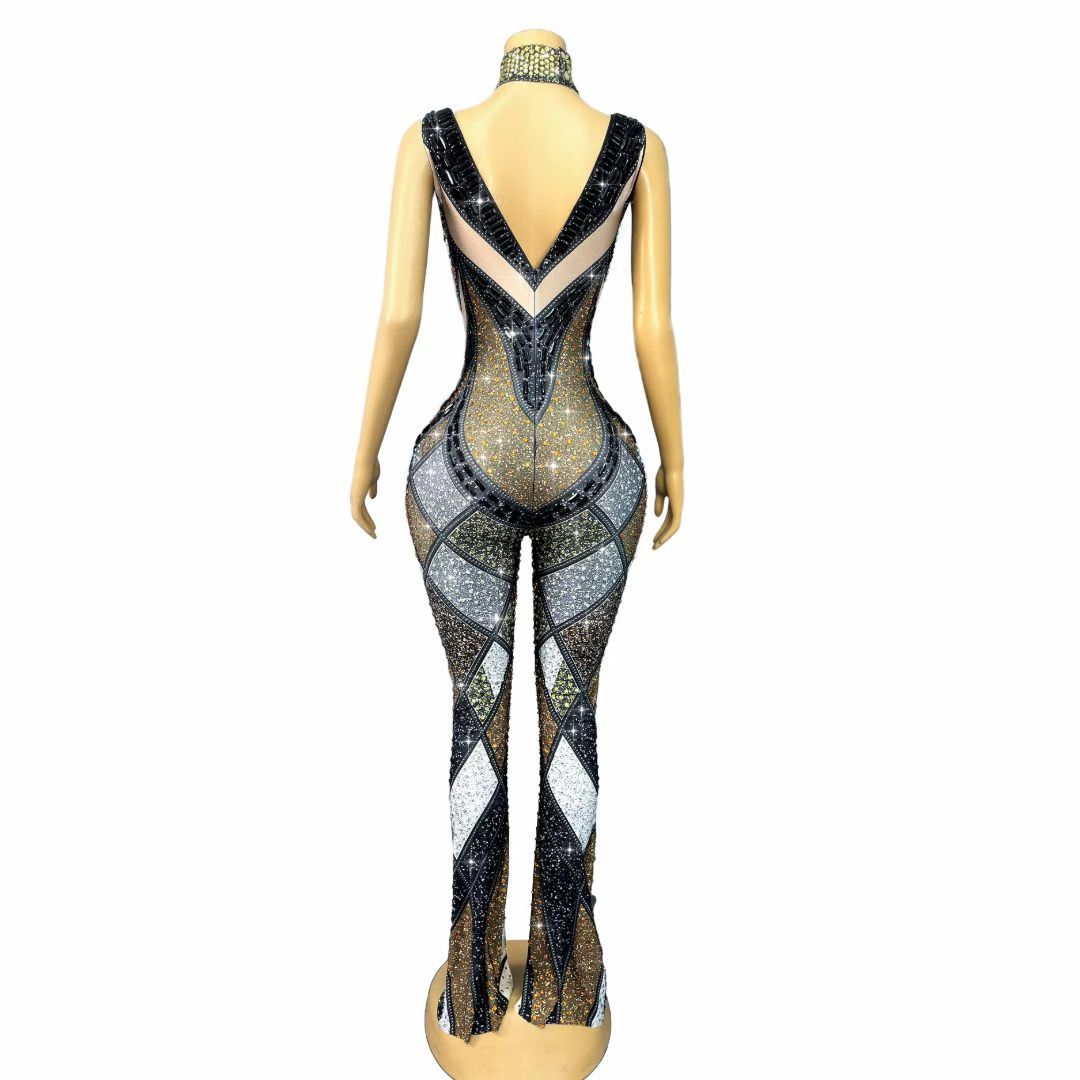 CELESINYI Luomacazhuan Crystal Roman Mosaic Catsuit