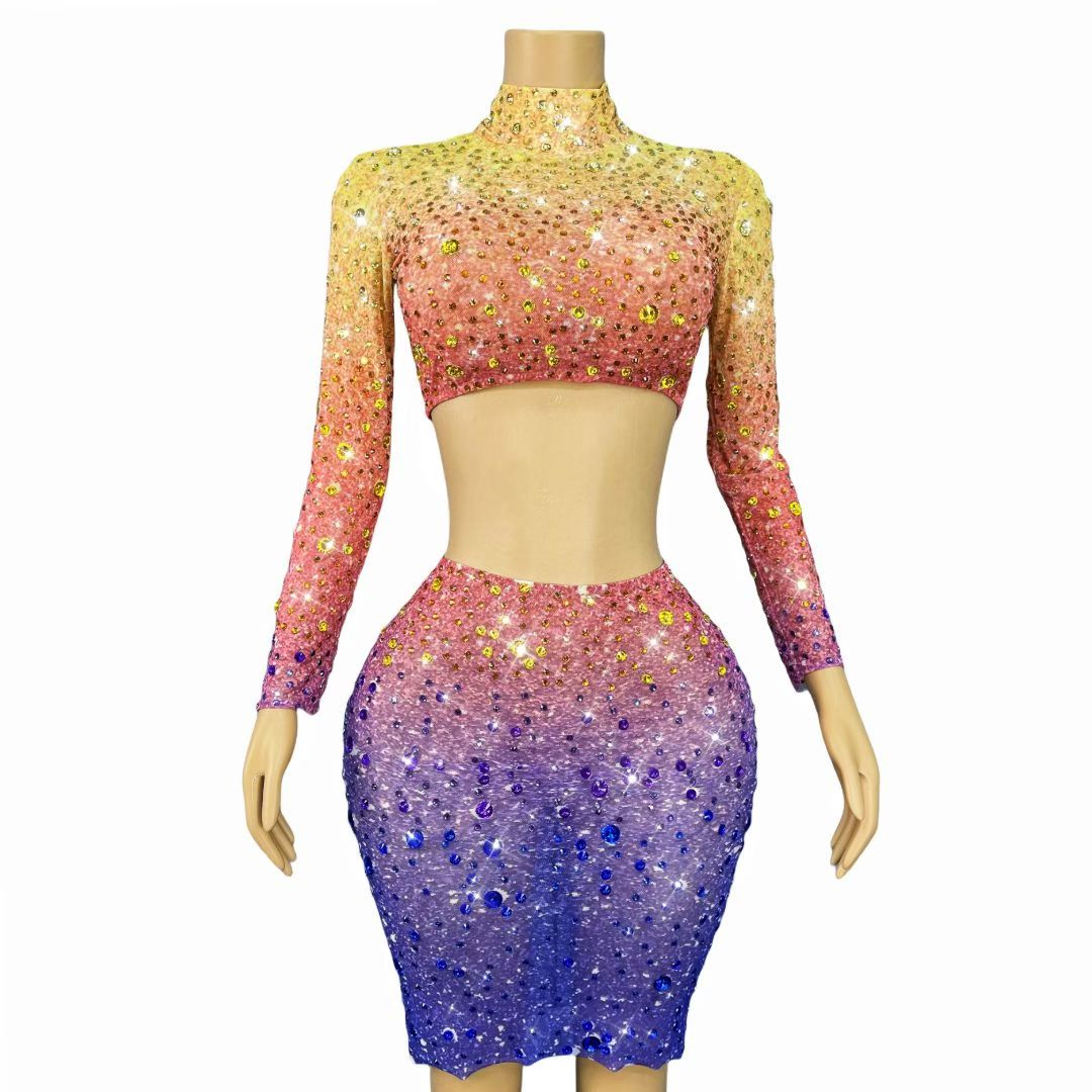 CELESINYI Xingcaijing Crystal Gradient Two-Piece Set