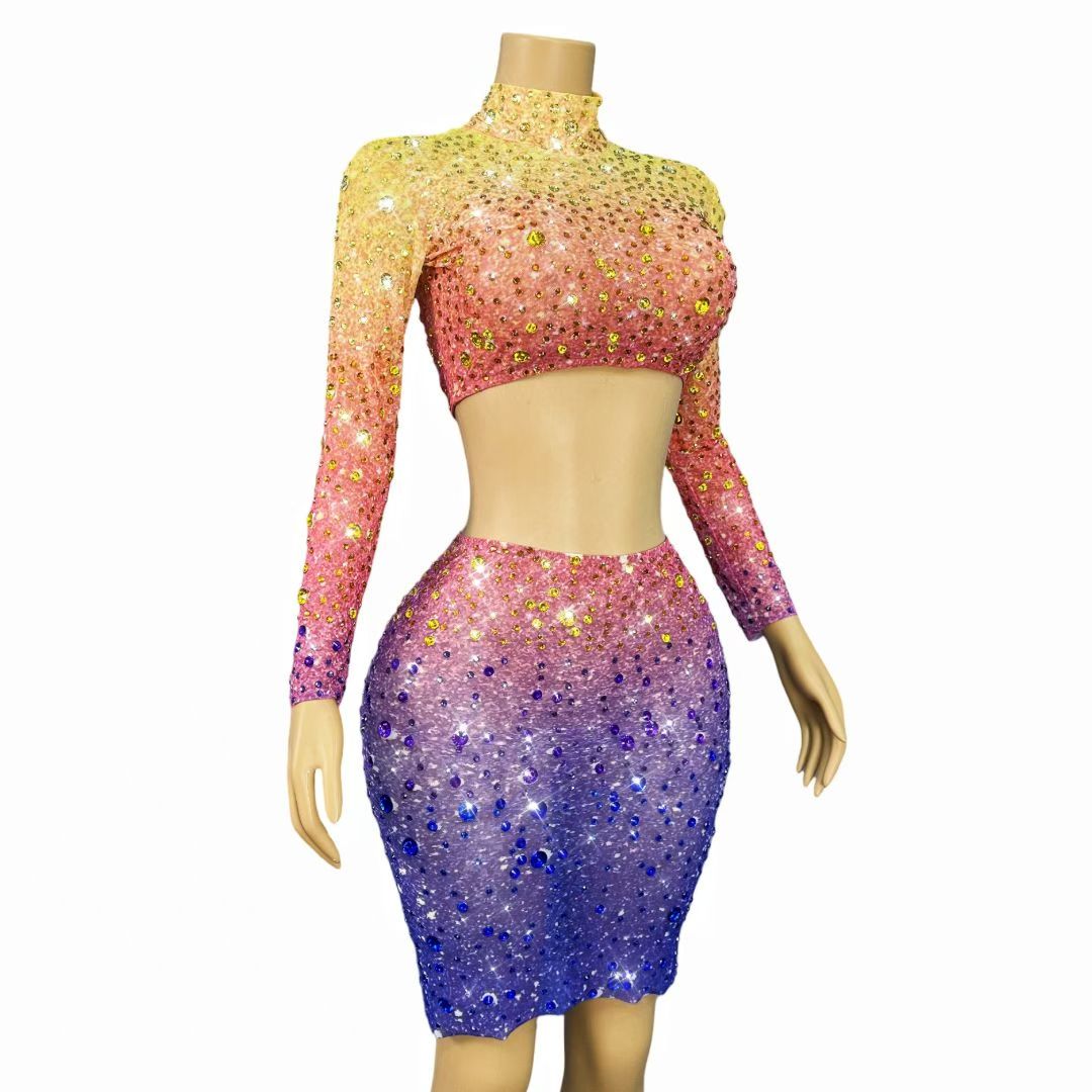 CELESINYI Xingcaijing Crystal Gradient Two-Piece Set